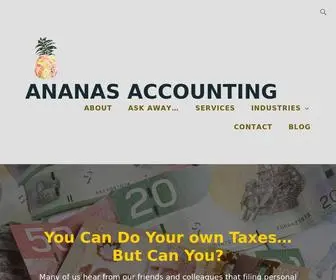 Ananasaccounting.ca(ANANAS ACCOUNTING) Screenshot