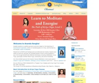 Anandachennai.org(Ananda Sangha Chennai) Screenshot