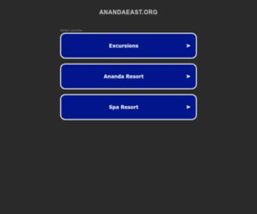 Anandaeast.org(This domain may be for sale) Screenshot