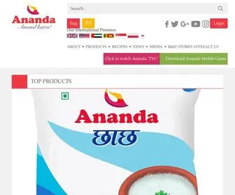 Ananda.in(Ananda Dairy) Screenshot