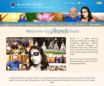 Anandaindia.org(Ananda India) Screenshot