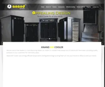 Anandaircoolers.com(Anand Air Coolers) Screenshot