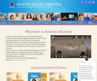 Anandamumbai.org(Ananda Sangha Mumbai) Screenshot