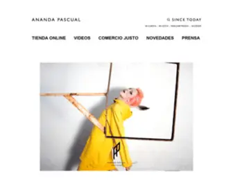 Anandapascual.eu(Moda Ética) Screenshot