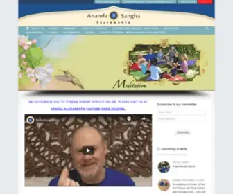 Anandasacramento.org(Ananada Sacramento) Screenshot