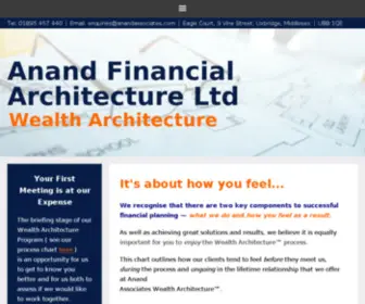 Anandassociates.com(Anand Financial Architecture Ltd) Screenshot