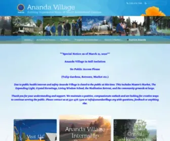 Anandavillage.org(Ananda Village) Screenshot