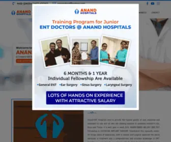 Anandenthospital.com(Anand Hospitals) Screenshot