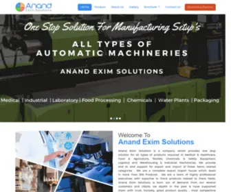 Anandeximsolutions.com(Anand Exim Solution) Screenshot