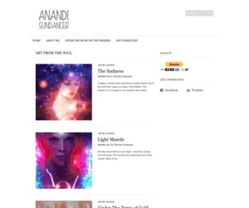 Anandisundancer.com(Anandi Sundancer) Screenshot