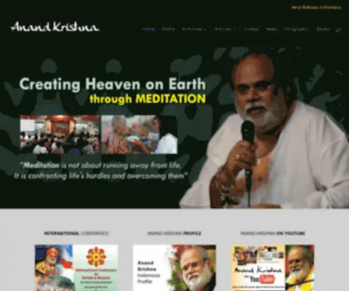 Anandkrishna.org(Anand Krishna) Screenshot