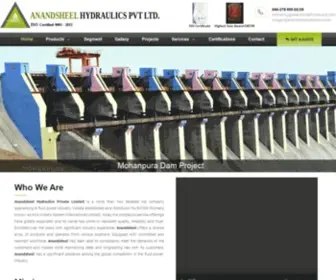 Anandsheelhydraulics.com(ANANDSHEEL HYDRAULICS PVT LTD) Screenshot