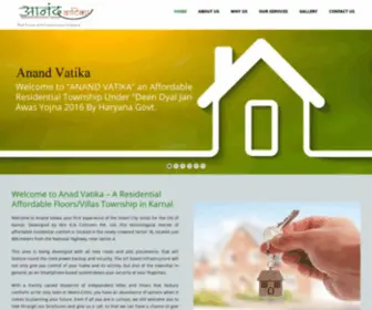 Anandvatika.co.in(Affordable Floors/Villas) Screenshot