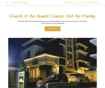 Anandvillalonavala.com(Anand Villa Lonavala) Screenshot