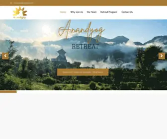 Anandyogretreat.com(ANANDYOG RETREAT) Screenshot