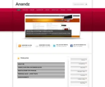 Anandz.co.in(Blogger templates) Screenshot