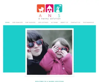 Anannysolution.com(A Nanny Solution) Screenshot