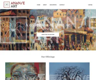 Ananseart.com(African Art Paintings) Screenshot