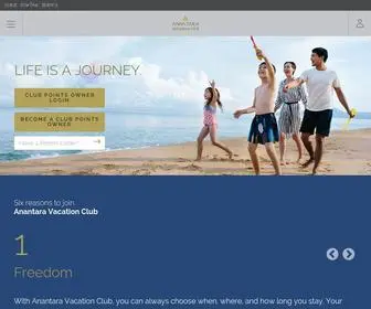 Anantaravacationclub.com(Anantara Vacation Club) Screenshot