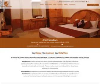 Anantmeadowsmanali.com(Anant meadows) Screenshot