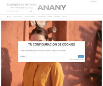 Anany.es(ANANY Mayoristas de Ropa) Screenshot