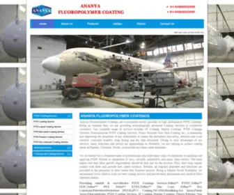 Ananyacoatings.com(ANANYA COATINGSPTFE Coatings) Screenshot