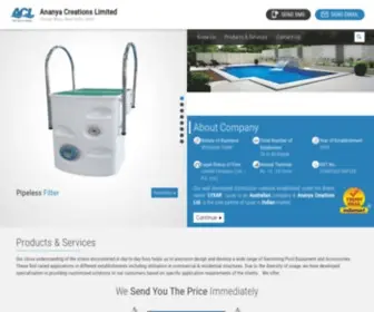 Ananyapools.co.in(Swimming pool construction) Screenshot