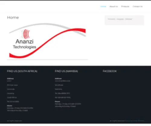 Ananzitech.co.za(Ananzitech) Screenshot