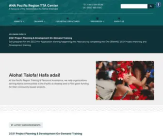 Anapacific.org(ANA Pacific Region TTA Center) Screenshot