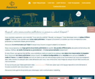 Anapack.fr(Objets publicitaires Nantes) Screenshot