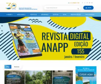 Anapp.org.br(Associação Nacional das Empresas e Profissionais de Piscinas) Screenshot