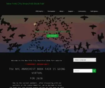 Anarchistbookfair.net(2020 Virtual NYC Anarchist Book Fair) Screenshot