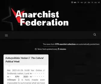 Anarchistfederation.net(Anarchist news from 300) Screenshot