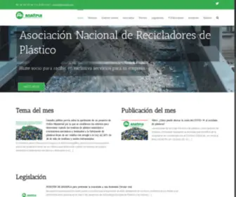 Anarpla.com(Asociación Nacional de Recicladores de Plástico) Screenshot