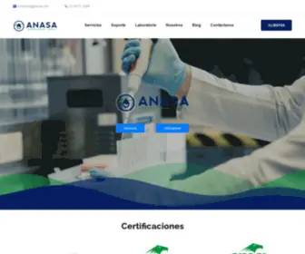 Anasa.mx(Laboratorio de Análisis de Agua) Screenshot