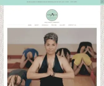 Anasaoakland.com(Anasa Yoga) Screenshot