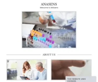 Anasens.com(Blood Testing at Home for Connected Care) Screenshot