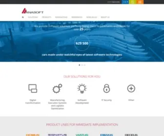 Anasoft.com(Development of customized software) Screenshot