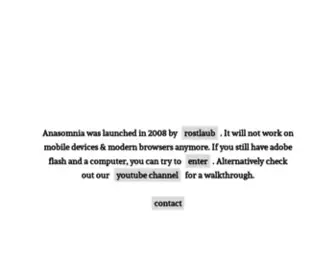 Anasomnia.com(Ana Somnia) Screenshot