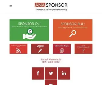 Anasponsor.com( Türkiye'nin ilk 360° Sponsorluk Ajansı) Screenshot