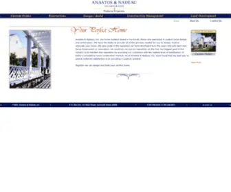 Anastosnadeau.com(Maine Custom Home Builders) Screenshot