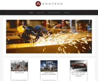 Anateco.gr(Industrial Equipment Solutions For Metal Cutting) Screenshot