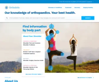 Anationinmotion.org(Orthopedic Treatment Stories) Screenshot