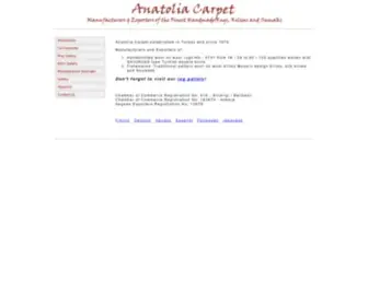 Anatolia-Carpet.com(Anatolia) Screenshot