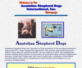 Anatoliandog.org(Anatolian Shepherd Dogs International) Screenshot