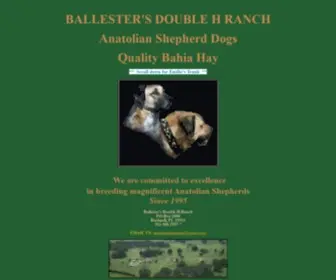 Anatolianshepherd.cc(Anatolian Shepherd Dog Puppy Breeder Ballester&#039;s Double H Ranch) Screenshot