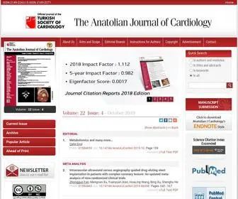 AnatoljCardiol.com(The Anatolian Journal of Cardiology The Anatolian Journal of Cardiology) Screenshot