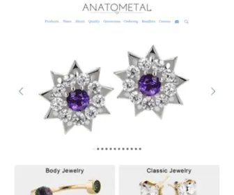 Anatometal.com(Highest quality body piercing jewelry) Screenshot