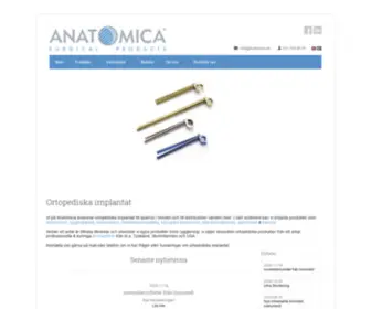 Anatomica.se(Ortopediska implantat till sjukhus) Screenshot