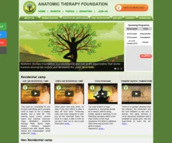 Anatomictherapy.org(Anatomic Therapy Foundation) Screenshot